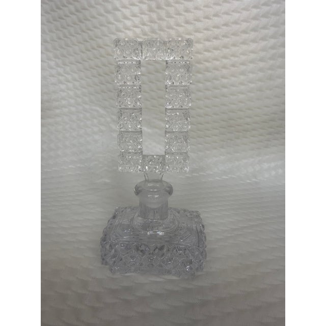 Beautifully Etched Perfume Decanter 10930's