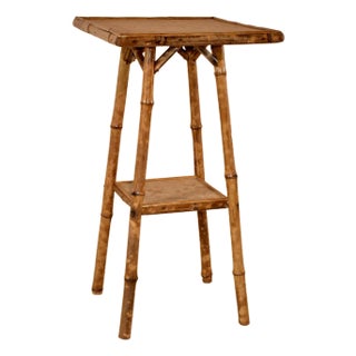 19th Century Tortoise Bamboo Side Table For Sale