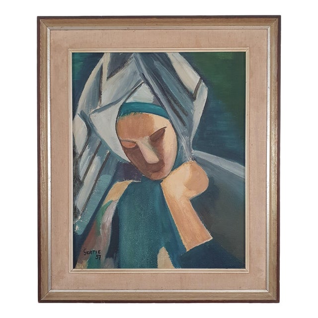 Gertie Lidberg, Picasso Study, 1957, Oil on Panel For Sale