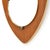 Mid Century Danish Teak & Brass Mirror For Sale - Image 4 of 7