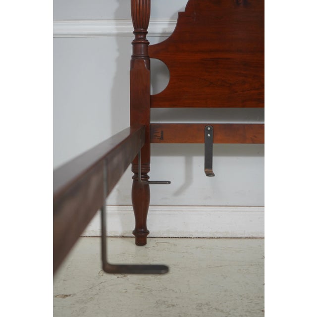 Eldred Wheeler King Size Cherry Poster Bed For Sale - Image 11 of 17