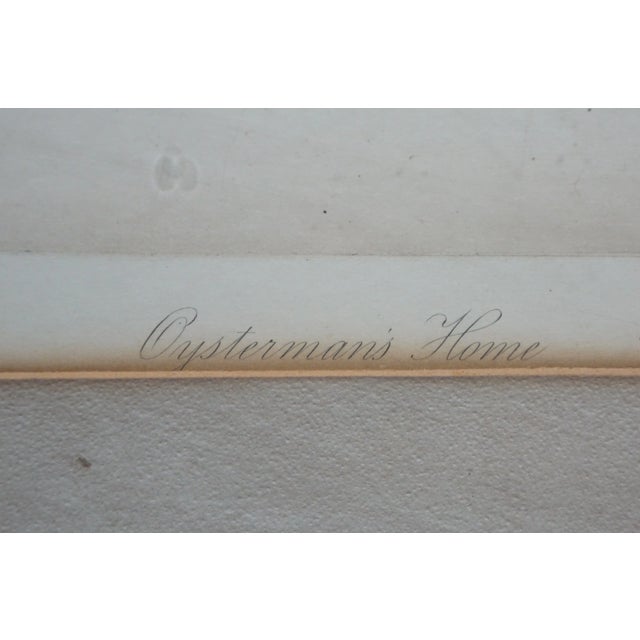2 Antique George William Bohde Oystermans Home Green to the Very Doors Etchings For Sale - Image 12 of 16