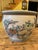 Chinese Large Mid-Century Chinese Export Colorful Hand Painted Cranes Flowers Fish Bowl Planter Cachepot For Sale - Image 3 of 12