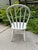 19th Century Antique Distressed White Hoop Back Windsor Side Chair For Sale - Image 4 of 9