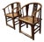 Antique Chinese Horseshoe Armchairs, Pair For Sale