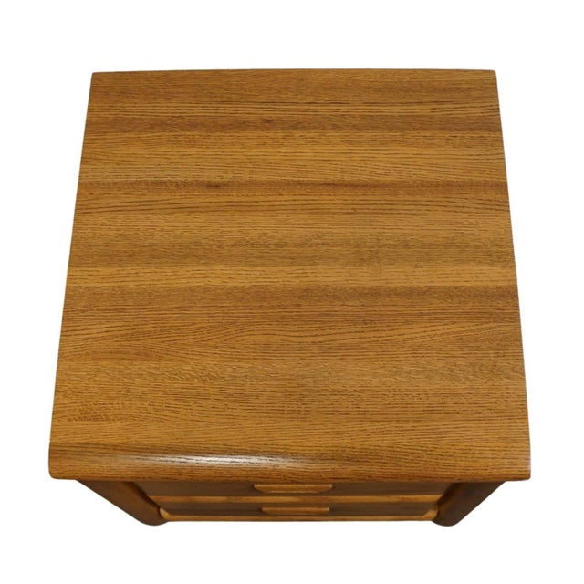 Late 20th Century Kincaid Furniture Ventura Oaks Collection Early American Contemporary 24" Two Drawer Nightstand For Sale - Image 11 of 13