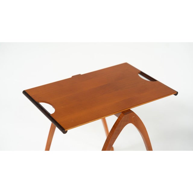 Wood Gacela Stackable Side Tables by Oscar Tusquets Blanca for Driade, 1991, Set of 2 For Sale - Image 7 of 11