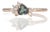 Alexandrite Ring With Earth-Mined Diamond Accents: Solid 14k Gold, Trillion 5mm, Size 6.75 For Sale