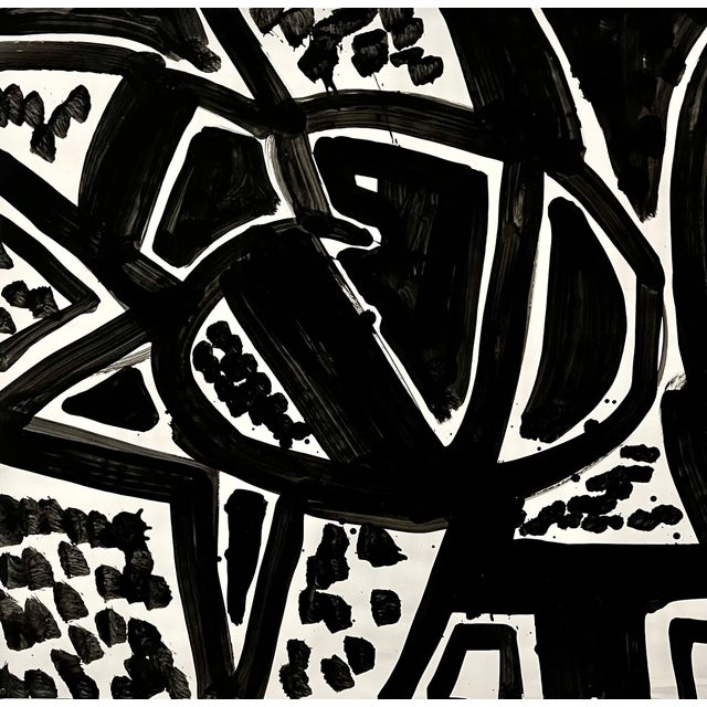 Abstract Expressionism Jay Milder, Abstract Expressionist Landscape Jay Milder Rhino Horn Painting American Pop Art, 1990 For Sale - Image 3 of 7