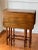 Antique English Walnut Gate Leg Occasional Table, Rectangular, 1920s For Sale - Image 9 of 16