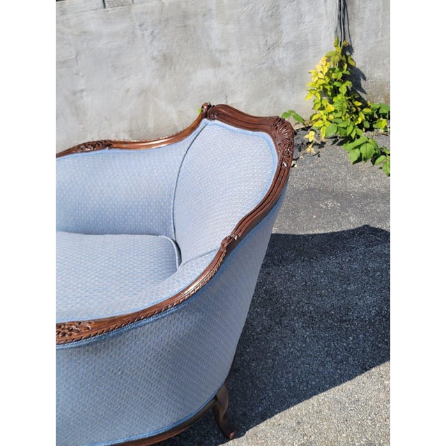 Textile 1930 Italian Club Living Room Chair Beachwood For Sale - Image 7 of 17