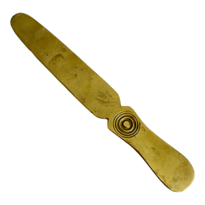 Antique Brass Letter Opener Paper Knife, Early 20th C