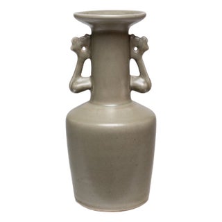 Chinese Celadon Green Phoenixtail Vase, C. 1900 For Sale