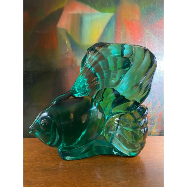 Late 20th Century Obsidian Angelfish For Sale - Image 4 of 7