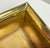 Vintage Postmodern Square Brass Cachepot Planter For Sale - Image 11 of 11