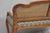 Vintage French Louis XV Style Distressed Gold Gilt Cane Back Vanity Bench Seat For Sale - Image 16 of 18