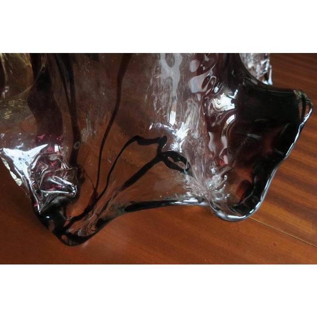 Metal Large Art Glass Pendant Light by Pertti Santalahti for Humppila, 1960s For Sale - Image 7 of 14