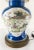 Blue 19th Century Chinese Powder Blue and Famille Rose Table Lamp Baluster Jar Form For Sale - Image 8 of 12
