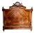 French Louis XVI Walnut Full-Size Headboard with Carvings, 19th Century For Sale
