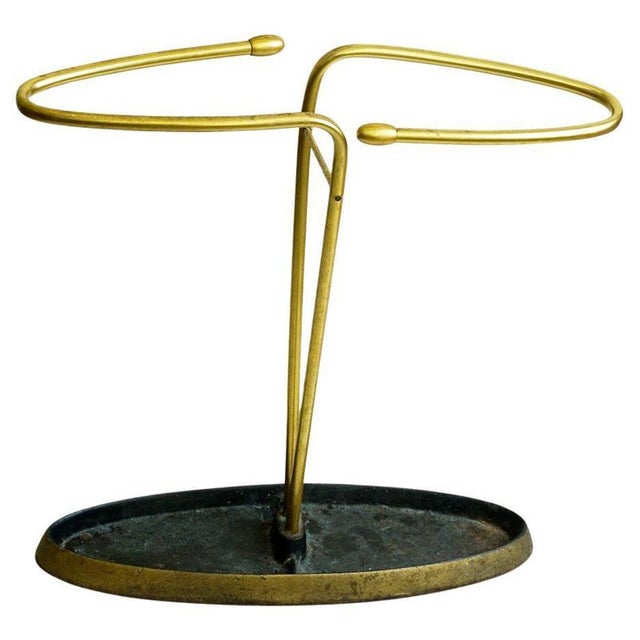 1950s Vintage Austrian Metal and Iron Umbrella Stand, 1950s For Sale - Image 5 of 5