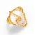 Metal Baroque Pearl Gold Design Isis Chunky Ring, Size 4 For Sale - Image 7 of 10
