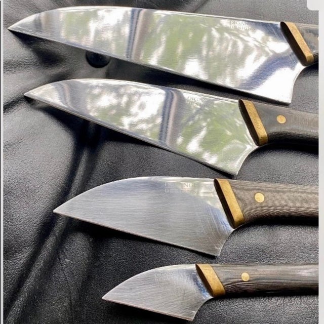 This rare knife set is truly a work of art! Purchased at the Aspen Food & Wine Festival in 1998 as a custom order. By...