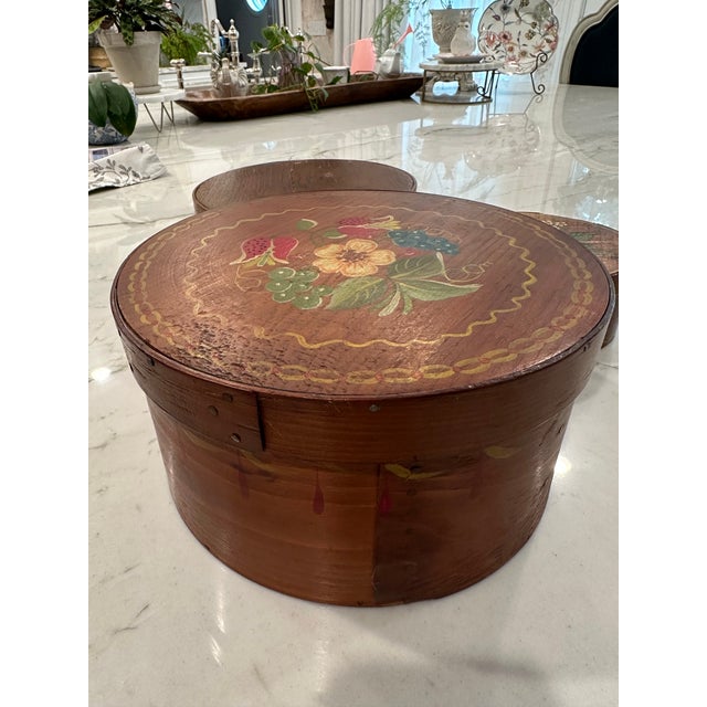 Traditional 19th Century Original Painted Therom Style Pantry Boxes For Sale - Image 3 of 12