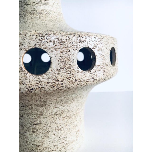 Vintage Dutch Studio Art Pottery Table Lamp, 1960s For Sale - Image 14 of 17