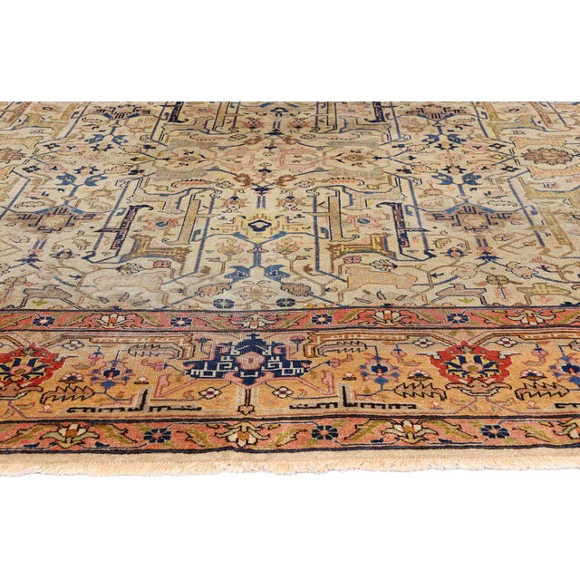 Antique Persian Tabriz Rug, 09'01 X 11'05 For Sale - Image 4 of 10