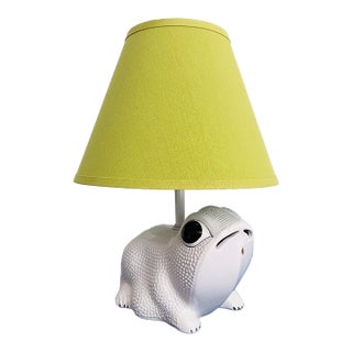 1950s Italian Frog Lamp & Shade For Sale
