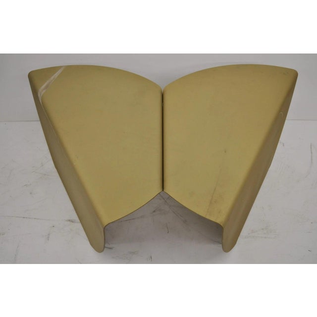 Vintage Biomorphic Torch Cut Steel Metal "Fortune Cookie" 2 Part Coffee Table For Sale In Philadelphia - Image 6 of 18