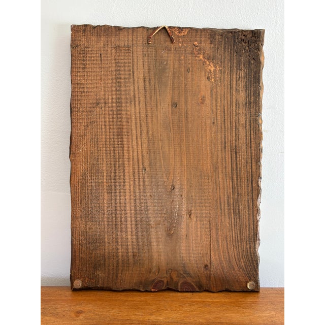 Wood 1970s Moody Nautical Sailboat Wood-Mounted Nocturne Print For Sale - Image 7 of 8