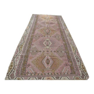Oversize Turkish Antique Handwoven Kilim - 6′1″ × 12′9″ For Sale