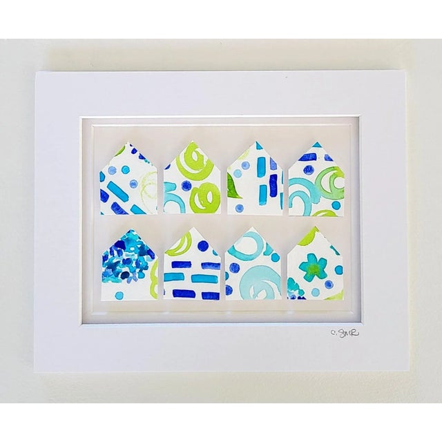 "Endless Summer Little Houses No. 2" Original Abstract Collage by Suzanne MacCrone Rogers For Sale - Image 9 of 9