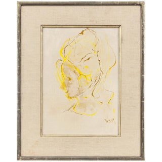 Manner of Marcel Vertes Portrait of a Lady Oil Painting For Sale