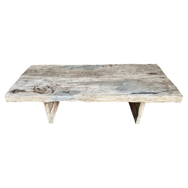 Andrianna Shamaris Wabi Sabi Teak Wood Coffee Table For Sale In New York - Image 6 of 18