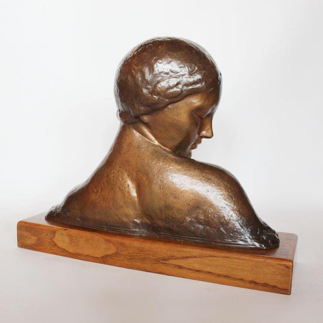 1920s Amadeo Gennarelli, Bust, 1920s, Bronze For Sale - Image 5 of 8