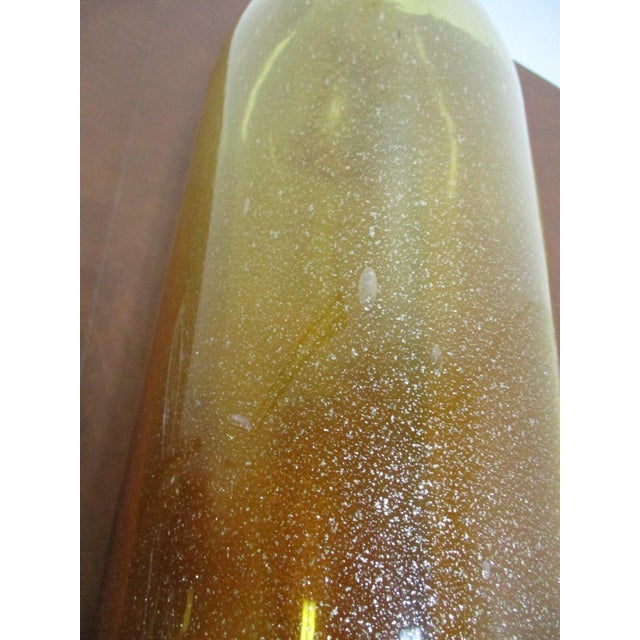 1980s Global Views Italy Post Modern Glass Blown Vase Bottle Italian For Sale - Image 11 of 11