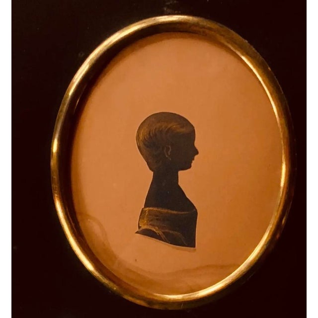 Antique Silhouette Portrait of a Child,C. 1820 For Sale - Image 6 of 15