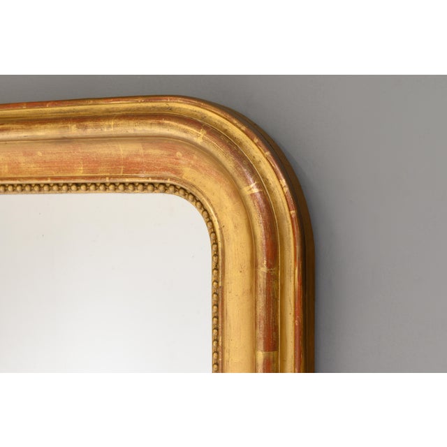 Louis Philippe Gilded Mirror, 1880s For Sale - Image 4 of 7