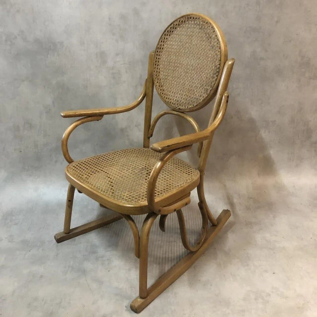 Rocking Chair in the Style of Thonet, 1920s For Sale - Image 11 of 11