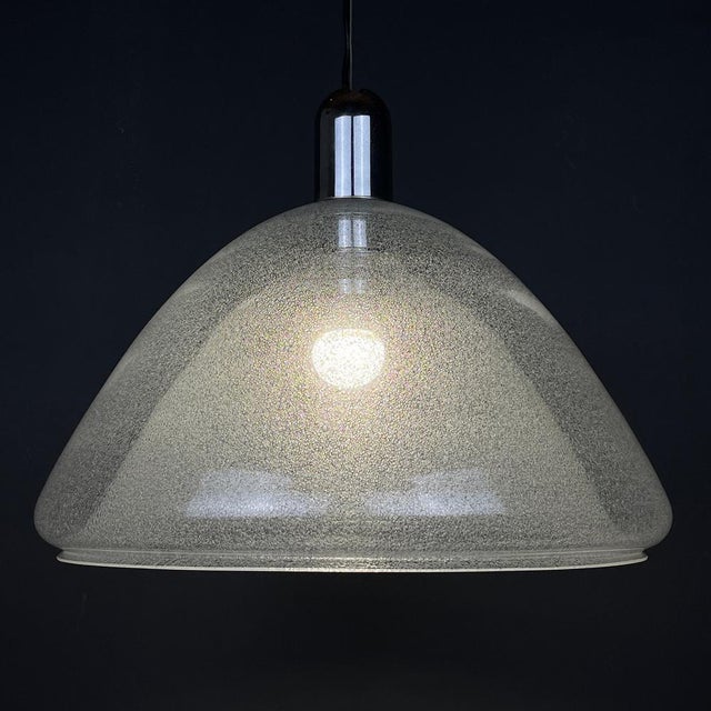 Mid-Century Modern Murano Pendant Lamp by Carlo Nason for Mazzega, Italy, 1960s For Sale - Image 3 of 14