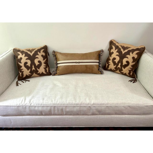 2000 - 2009 Leatherette Pillow For Sale - Image 5 of 5