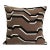 One Embroidered Brown Solid Velvet Throw Pillow For Sale