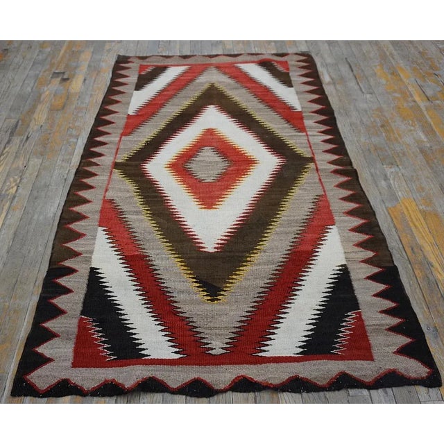 1930s American Navajo Carpet ( 3'6" x 5'9" - 107 x 175 ) General Rug Type: North & South American Specific Rug Type:...
