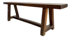 Italian Oak Bench, 1940s