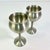 Metal 1980s Vintage Hollywood Regency Boho Chic Pewter Wine Goblets - A Pair. For Sale - Image 7 of 9