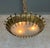 Spanish 1960s Brutalist Gilt Metal Nail Design Sunburst Ceiling Fixture For Sale - Image 4 of 12