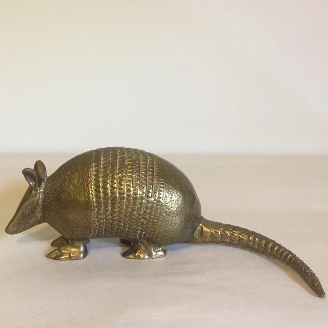 Brass Armadillo Figurine Chairish
