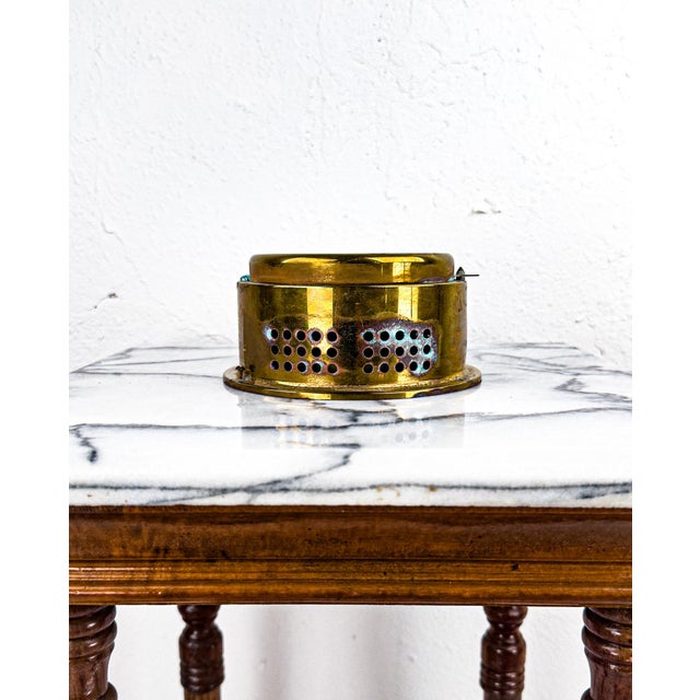 Rustic European Mid 20th Century Brass Barigo Ships Clock For Sale - Image 3 of 15